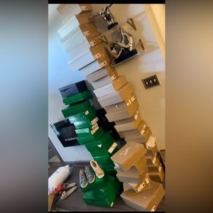 Moving……. Only half of my bottega and louboutin collection I’m at 60 pairs loubs